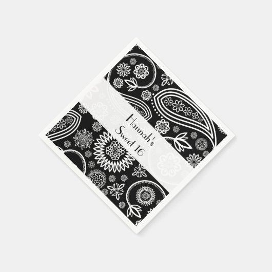 Paisley Pattern, Persian Paisley, Boteh, Sweet 16 Servetten (Hoek)