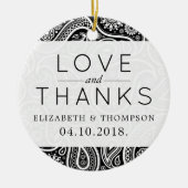 Paisley Pattern, Persian Paisley, Boteh, Wedding Keramisch Ornament (Voorkant)