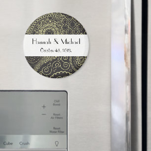 Paisley Pattern, Persian Paisley, Boteh, Wedding Magneet