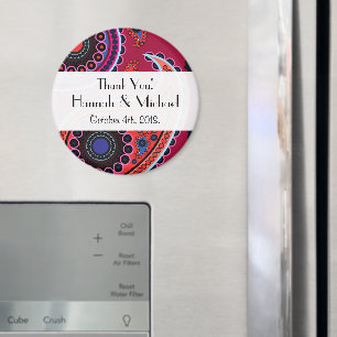 Paisley Pattern, Persian Paisley, Boteh, Wedding Magneet