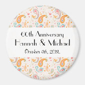 Paisley Pattern, Persian Paisley, Jubileum Magneet (Voorkant)