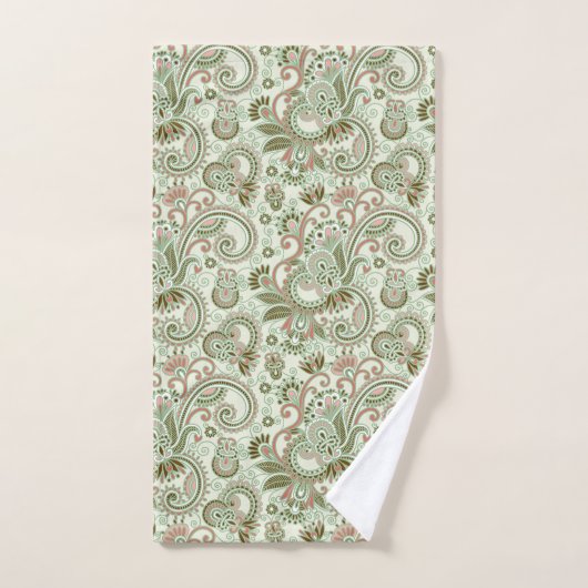 Paisley Pattern, Persian Paisley, Oriental Paisley Bad Handdoek (Handdoek)