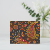 Paisley Pattern, Persian Paisley, Oriental Paisley Briefkaart (Staand voorkant)