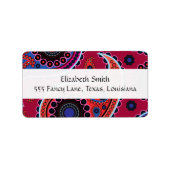 Paisley Pattern, Persian Paisley, Oriental Paisley Etiket (Voorkant)