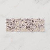 Paisley Pattern, Persian Paisley, Oriental Paisley Mini Visitekaartje (Achterkant)