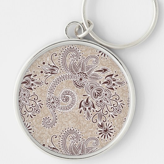 Paisley Pattern, Persian Paisley, Oriental Paisley Sleutelhanger (Voorkant)
