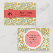 Paisley Pattern, Persian Paisley, Oriental Paisley Visitekaartje (Voorkant / Achterkant)