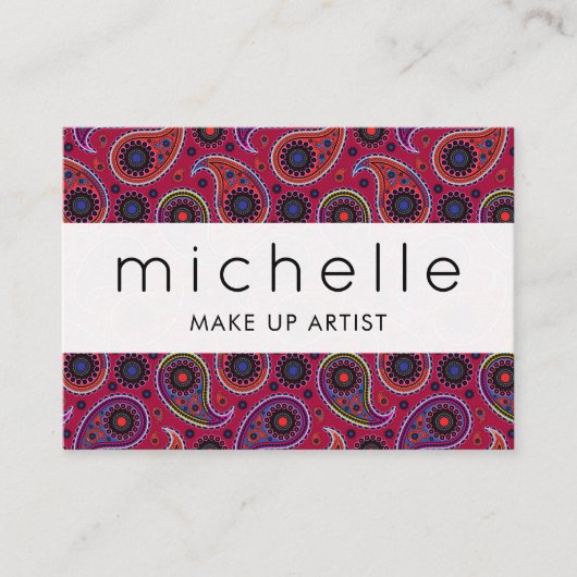 Paisley Pattern, Persian Paisley, Oriental Paisley Visitekaartje (Voorkant)