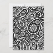 Paisley Pattern, Persian Paisley, Quinceanera Kaart (Achterkant)