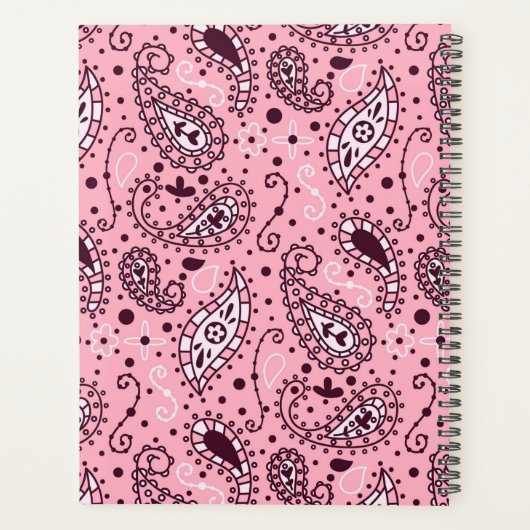 Paisley Pattern Planner (Achterkant)