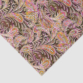 Paisley Pattern Plum Pink Green Tissuepapier (Detail)