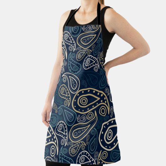 Paisley Pattern Schort (Insitu)