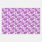 Paisley Pattern, Shades of Orchid en Paars Inpakpapier Vel (Voorkant 2)
