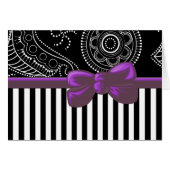 Paisley Pattern, Stripes, Lines, Black and White (Voorkant Horizontaal)