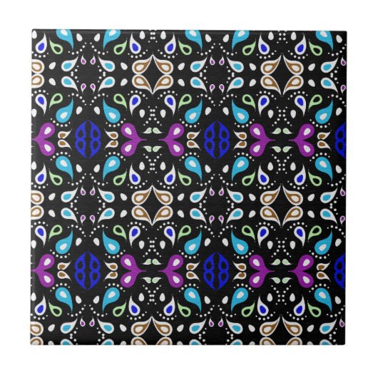 Paisley Pattern Tegeltje (Voorkant)