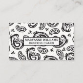 Paisley Pattern Visitekaartje (Voorkant)