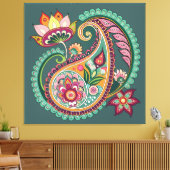 Paisley Patterning Canvas Afdruk (Insitu (Woonkamer))
