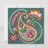 Paisley Patterning Kaart (Achterkant)