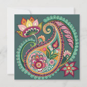 Paisley Patterning Kaart (Voorkant)