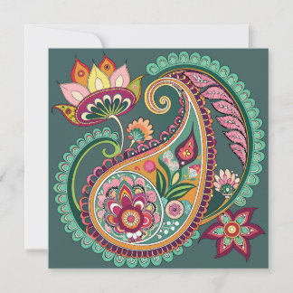 Paisley Patterning Kaart