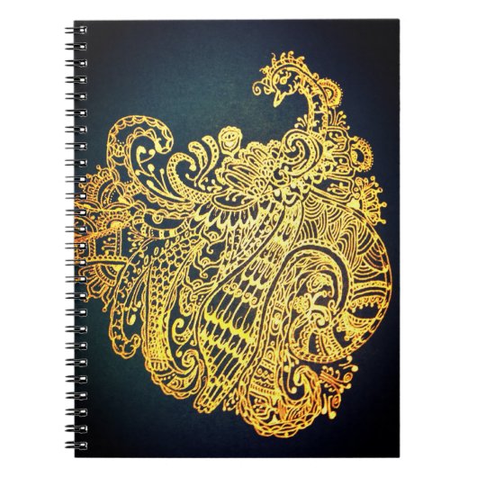 Paisley pauw notitieboek (Voorkant)