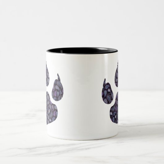 Paisley Paw Print Mok (Center)