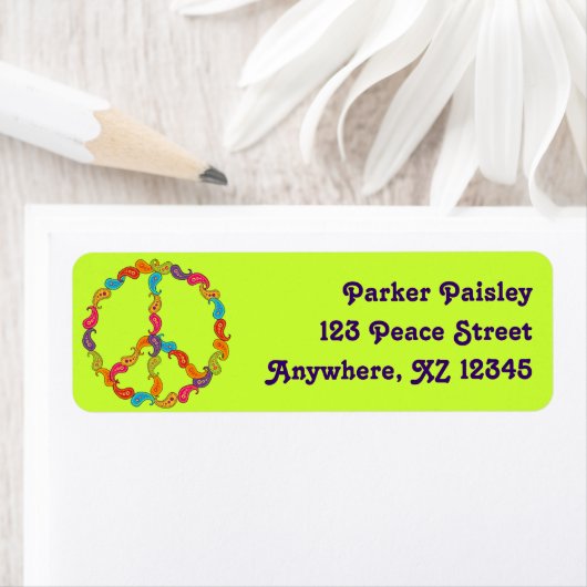 Paisley Peace Etiket (Insitu)