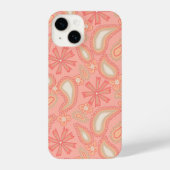 Paisley Peach Blooms iPhone Hoesje (Achterkant)