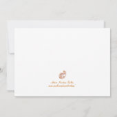 Paisley Peacock-C in Henna Art Invitation Kaart (Achterkant)