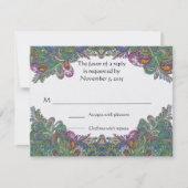 Paisley Peacock Colors RSVP (Voorkant)