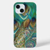 Paisley Peacock Feathers iPhone 5 Case-Mate iPhone Case (Achterkant)