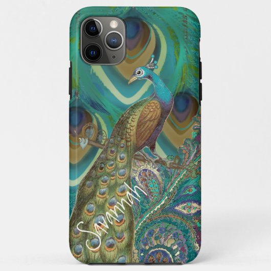  Paisley Peacock Feathers iPhone 5 Case-Mate iPhone Case (Achterkant)
