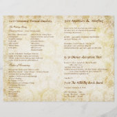  Paisley Peacock Red Wedding Programme (Achterkant)