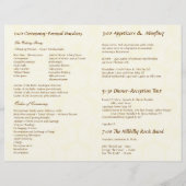  Paisley Peacock Red Wedding Programme (Achterkant)