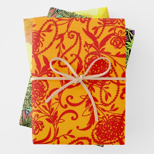 Paisley Pearl, Arcadia en Leafy Sampler Inpakpapier Vel (In situ)