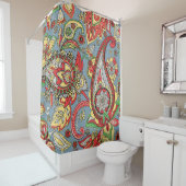 Paisley perfectie: oosters  patroon douchegordijn (In situ)