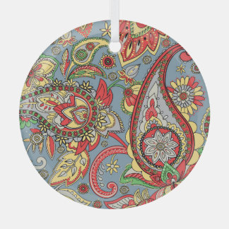Paisley perfectie: oosters  patroon glas ornament