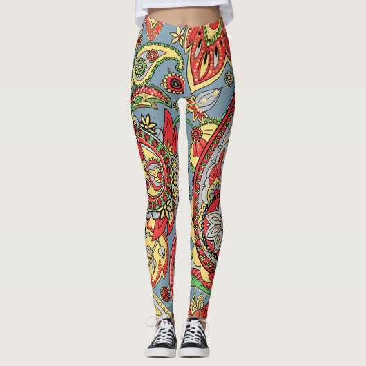 Paisley perfectie: oosters  patroon leggings (Voorkant)