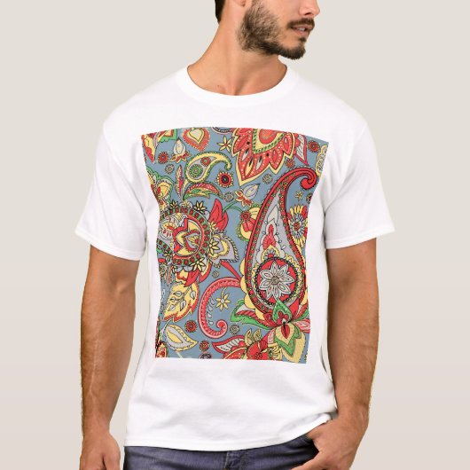 Paisley perfectie: oosters  patroon t-shirt (Voorkant)