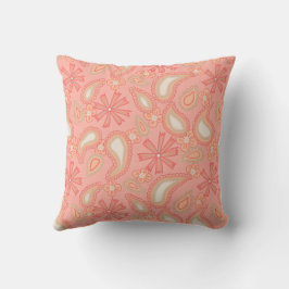 Paisley Perzik Bloesems Kussen