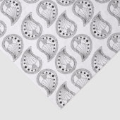 Paisley Petal Rhythm black lines Tissuepapier (Detail)