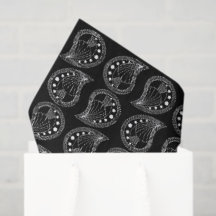 Paisley Petal Ritme witte lijnen