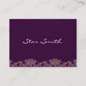  Paisley Pink en Raspberry Visitekaartje (Achterkant)