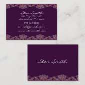 Paisley Pink en Raspberry Visitekaartje (Voorkant / Achterkant)