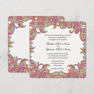 Paisley Pink, Frambozen en Limoen Kaart