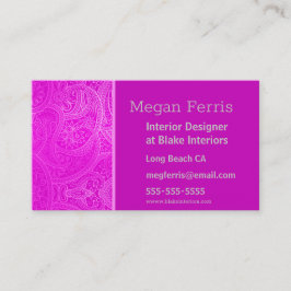 Paisley Pink Visitekaartje