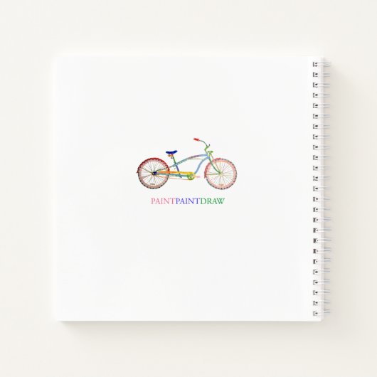 Paisley "Pip" 8,5 x 8,5 inch Spiral Notitieboek (Achterkant)