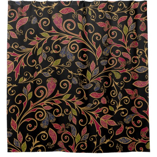 Paisley Plantaardige  Blend Douchegordijn (Voorkant)