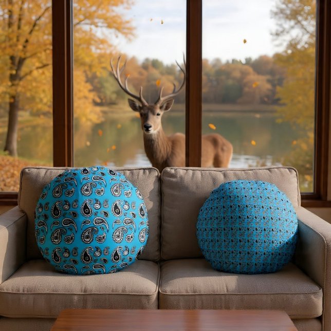 Paisley Playa Rond Kussen (Creator heeft geüpload)