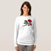 Paisley Poppy Ukraine Folk Art T-shirt (Voorkant volledig)